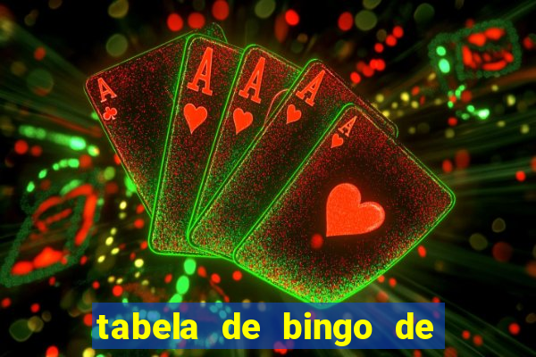 tabela de bingo de 1 a 100